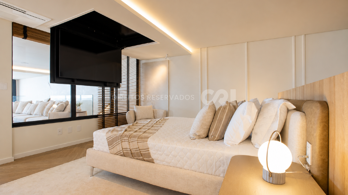 Garden duplex frente mar com 4 suítes no Sunrise na Praia Brava em Itajaí 