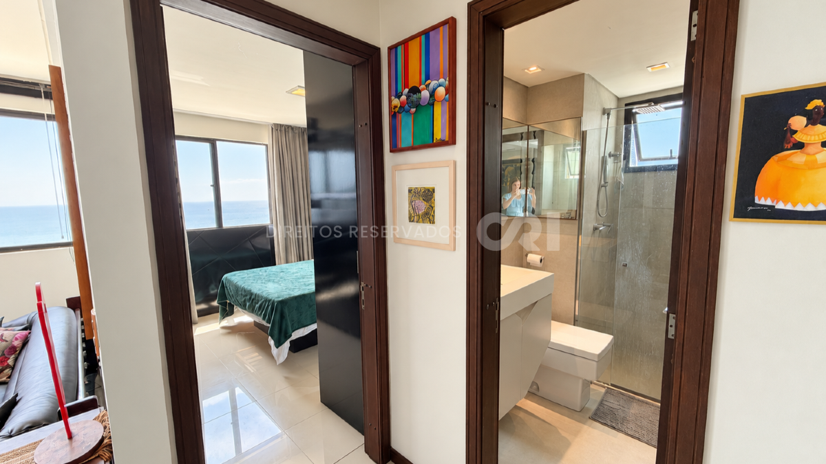 Apartamento frente mar com 1 Dormitório no Camboriú Park na Barra Sul, Balneário Camboriú