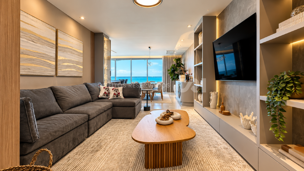 Apartamento Mobiliado com 4 Suítes no Le Blanc na Praia Brava em Itajaí