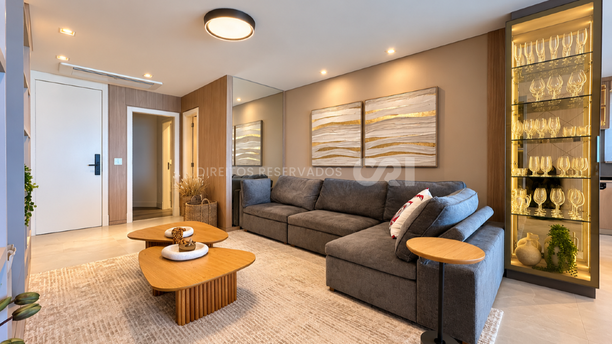 Apartamento Mobiliado com 4 Suítes no Le Blanc na Praia Brava em Itajaí