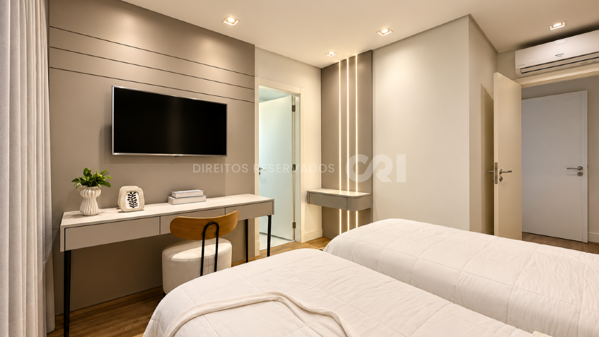 Apartamento Mobiliado com 4 Suítes no Le Blanc na Praia Brava em Itajaí
