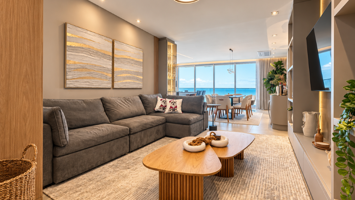 Apartamento Mobiliado com 4 Suítes no Le Blanc na Praia Brava em Itajaí