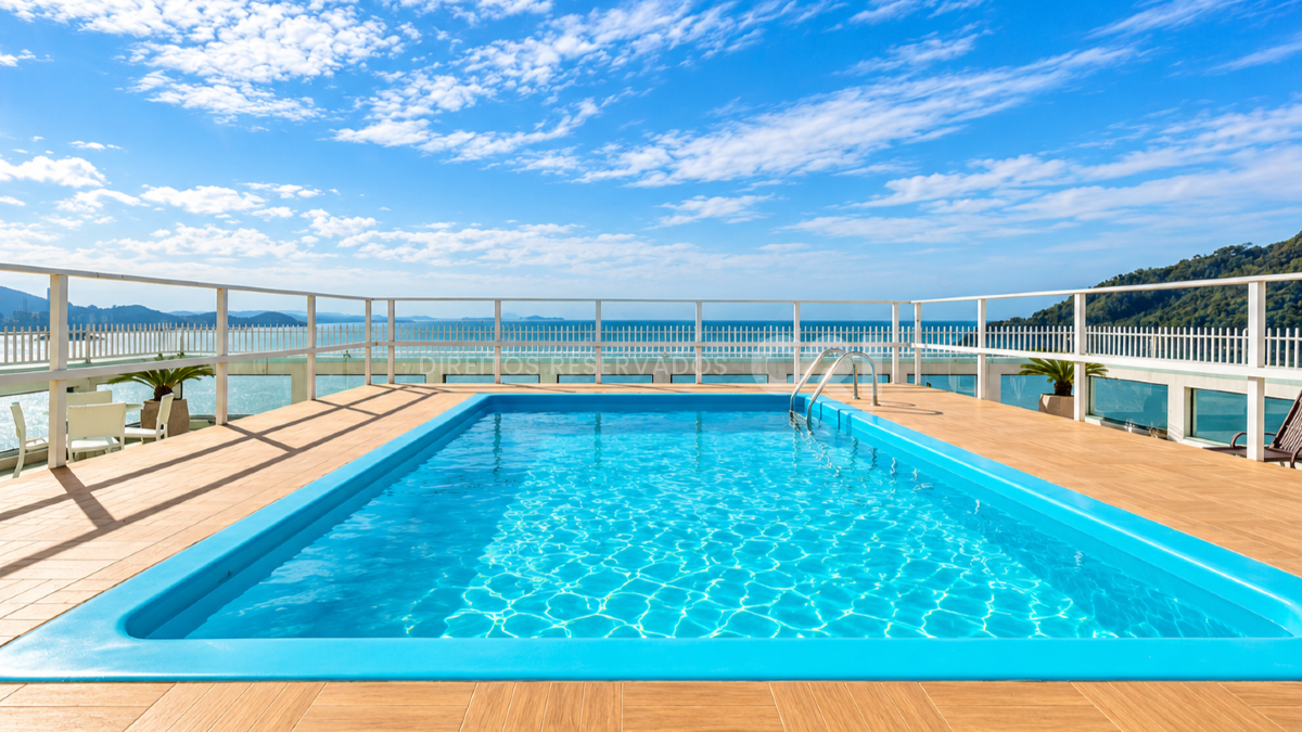 Apartamento frente mar com 1 Dormitório no Camboriú Park na Barra Sul, Balneário Camboriú