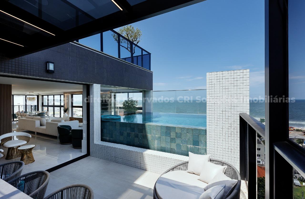 Foto do imóvel Cobertura no Edifício Brava Palace em Itajaí – 4 suítes, piscina privativa e vista para o mar