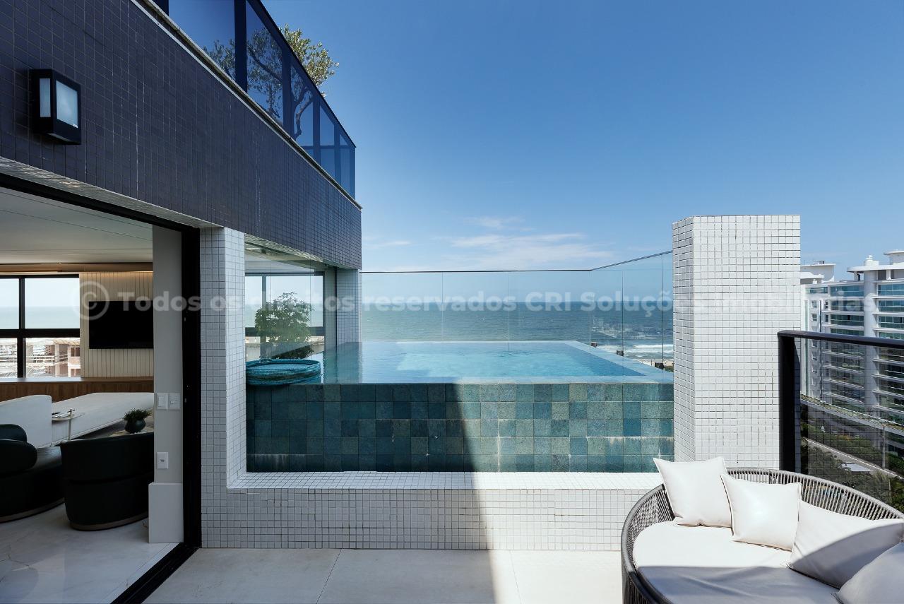 Foto do imóvel Cobertura no Edifício Brava Palace em Itajaí – 4 suítes, piscina privativa e vista para o mar