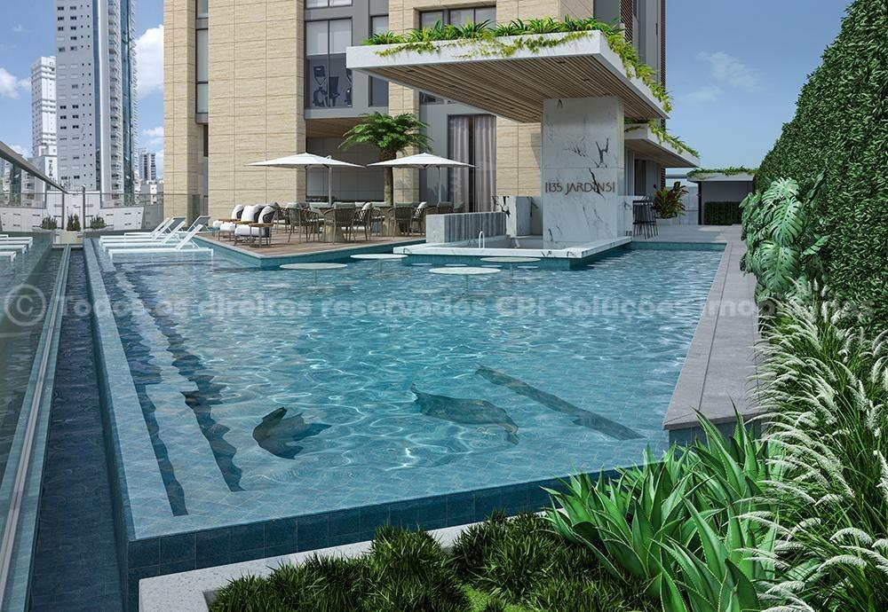 Apartamento 4 suítes no Edifício 135 Jardins no Centro em Balneário Camboriú