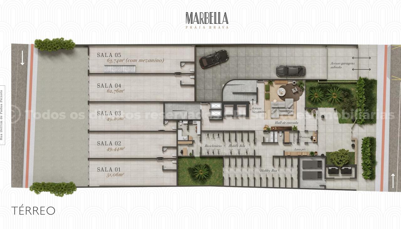 Foto do imóvel Apartamento no Marbella Praia Brava Itajaí com 3 suítes e 163m²