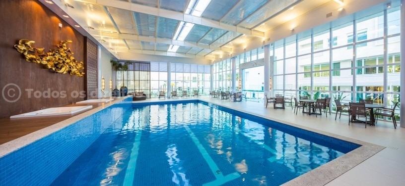 Foto do imóvel Apartamento mobiliado no Mirage Residence Praia Brava com 4 suítes e vista para o mar