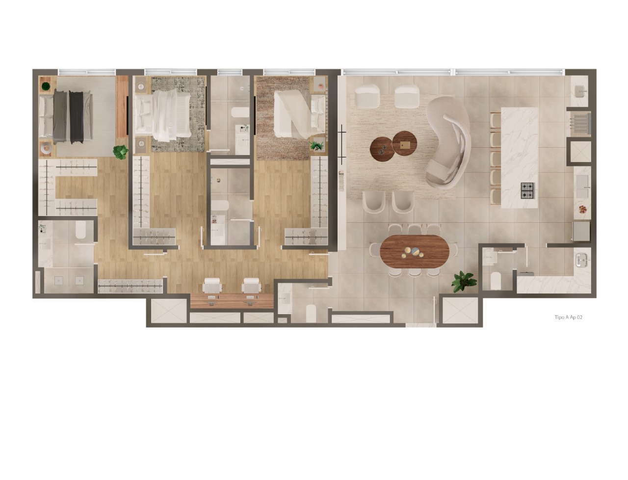 Foto do imóvel Lagom Perequê – Apartamento de 169m² com 3 suítes em Porto Belo
