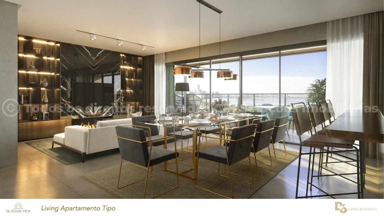 Apartamento com 3 suítes no Edifício Ocean View no Fazenda, Itajaí