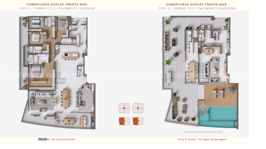 Foto do imóvel Apartamento no Brava Beach – Torre Reserva Recife, Praia Brava, em Itajaí
