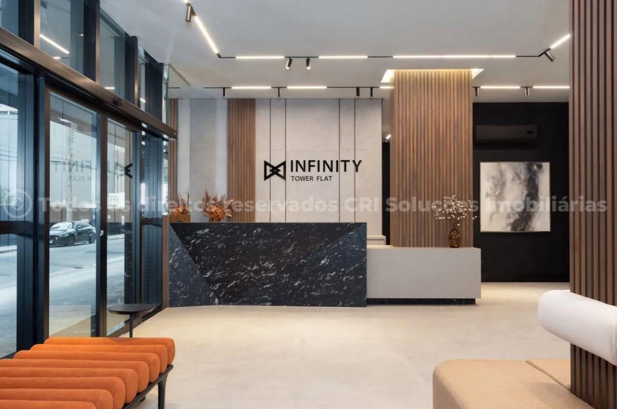 Foto do imóvel Apartamento a venda Infinity Tower Flat com 01 Quarto Finamente Mobiliado em Meia Praia Itapema