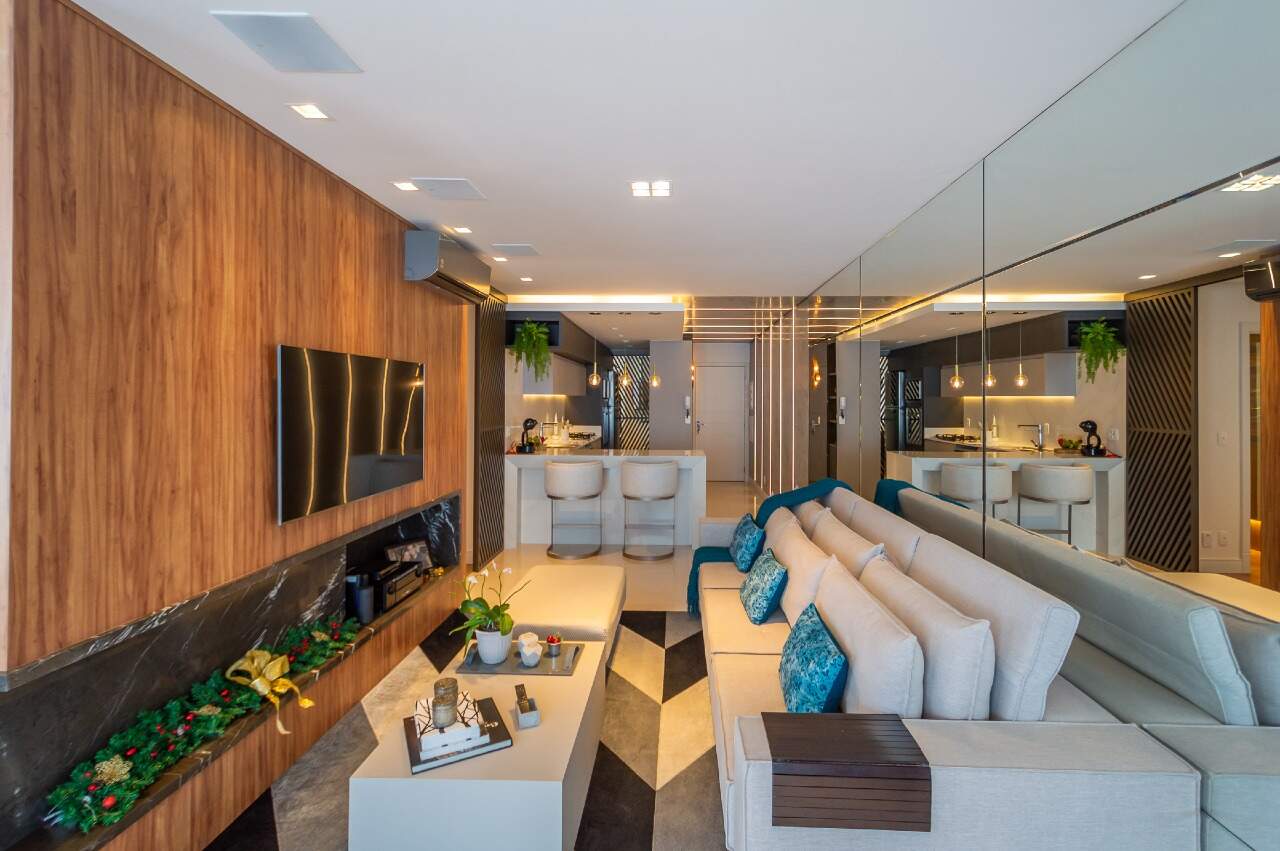 [Edificio] Apartamento à venda Amores da Brava Club House: Sala de estar