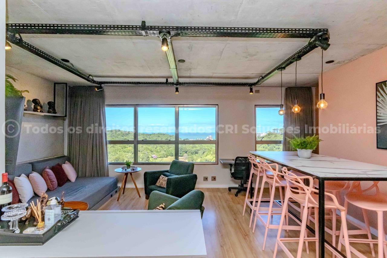 Apartamento Mobiliado no MaxHaus no bairro fazendinha-Itajai com Lazer Completo | 1 Quarto (1 Suíte) e 2 Banheiros