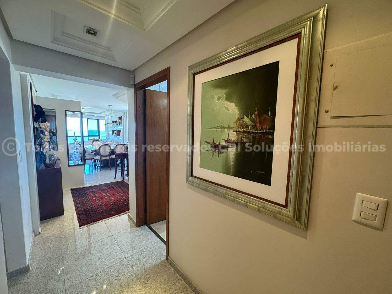 Foto do imóvel Apartamento Joana do Mar – 3 Suítes, 3 Quartos, 5 Banheiros, 2 Vagas, Mobiliado, Vista para o Mar
