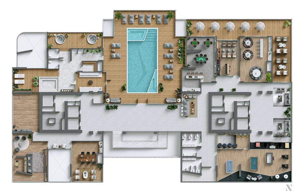 [Edificio] Apartamento à venda Ápice Towers: Planta Lazer