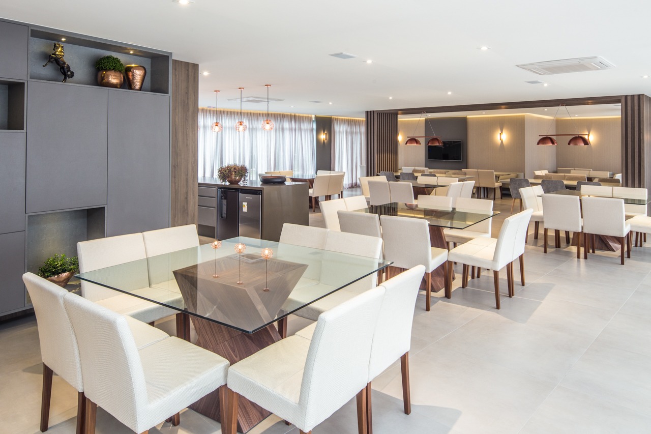 [Edificio] Apartamento à venda Amores da Brava Club House: Salão de festas