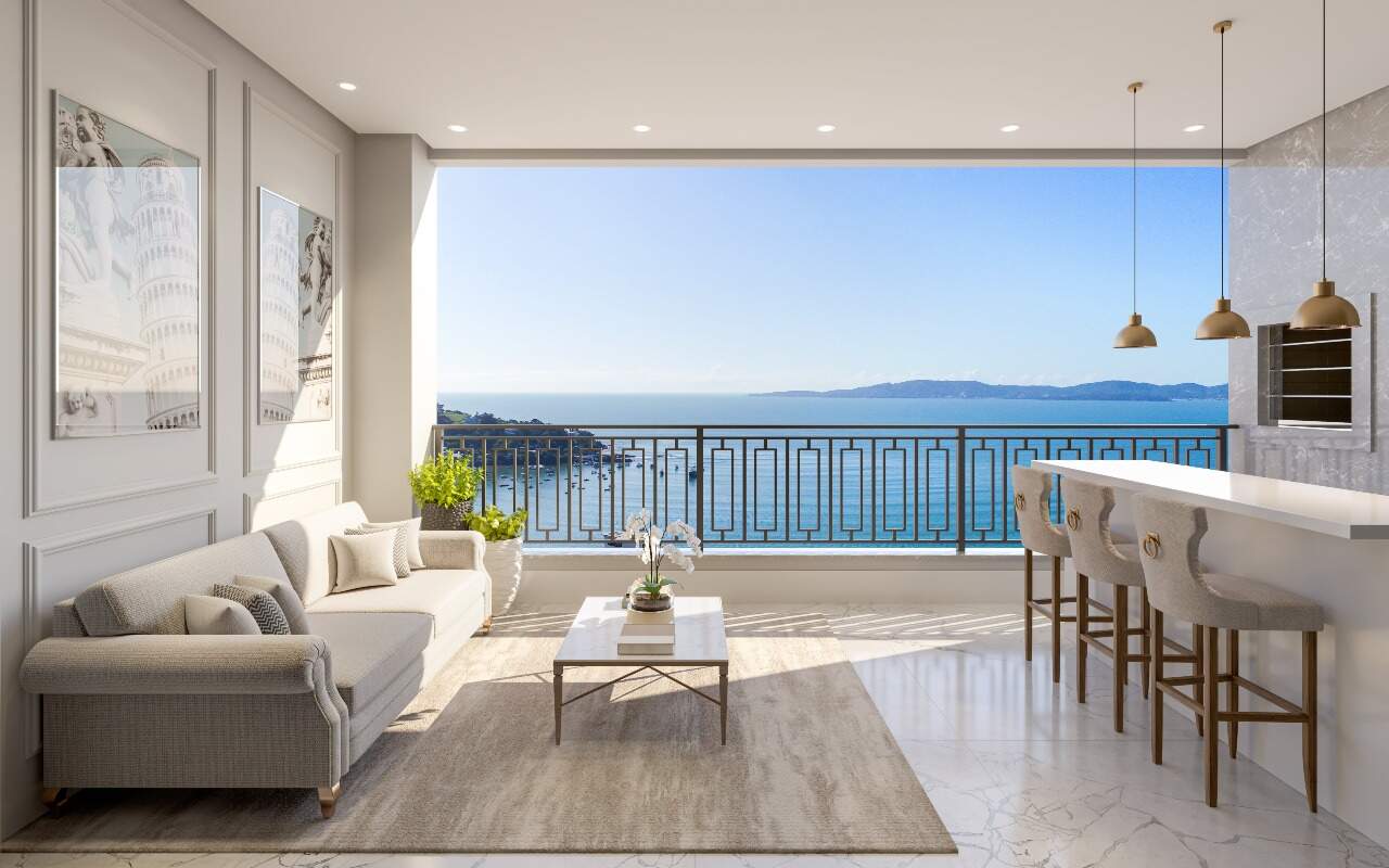 Foto do imóvel Apartamento na Planta com Vista Mar com 04 suítes a venda no Edifício Montreux em Itapema 