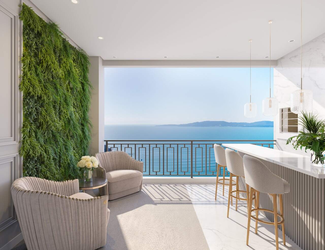 Foto do imóvel Apartamento na Planta com Vista Mar com 04 suítes a venda no Edifício Montreux em Itapema 