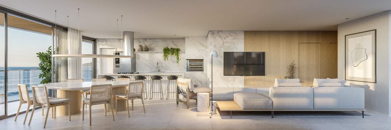 Apartamento garden duplex com 4 suítes no Edifício Sense na Praia Brava em Itajaí