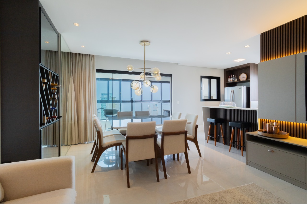 Foto do imóvel Apartamento Mobiliado no Argos Residence – 4 Dormitórios (2 Suítes) com Varanda e Lazer Completo em Itapema