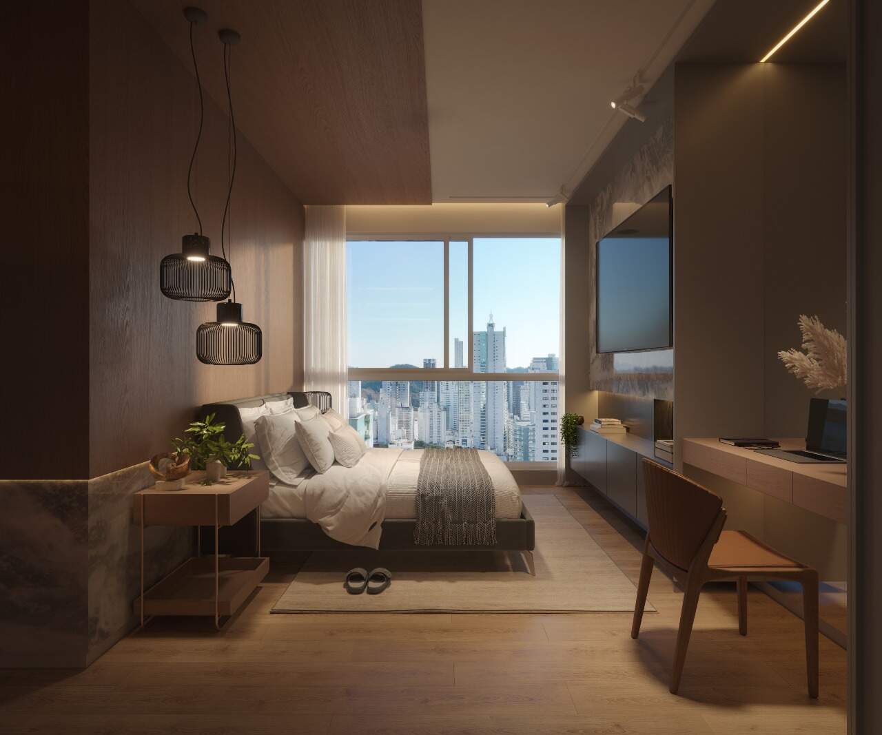 Foto do imóvel Apartamento na Planta de 04 suítes á venda no Edifício Alicante Casa em Balneário Camboriú
