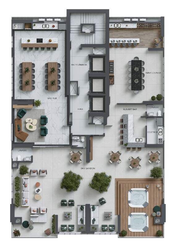 Foto do imóvel Apartamento de 4 suítes no Villa Maiorca – 190m² em Meia Praia, Itapema