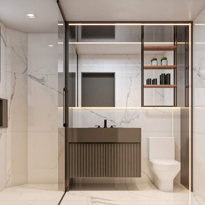 Foto do imóvel Apartamento 2 suítes Edifício Diamond Hill Residence Balneário Perequê Porto Belo