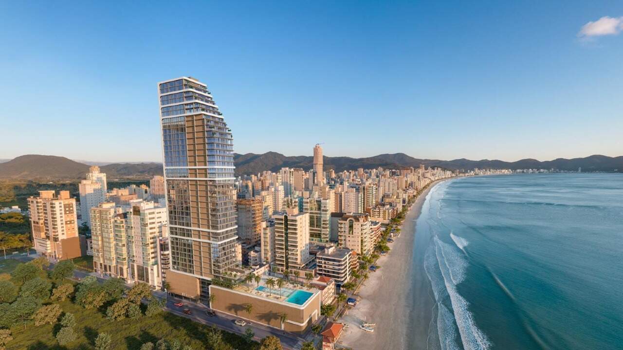Foto do imóvel Apartamento 4 suítes frente mar no Edifício Edify One em Meia Praia Itapema