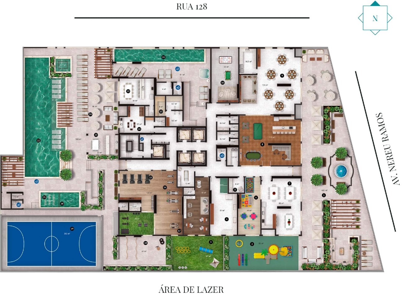 Foto do imóvel Apartamento Alto Padrão na Planta no Edifício La Rocca – 4 Suítes | Centro de Itapema