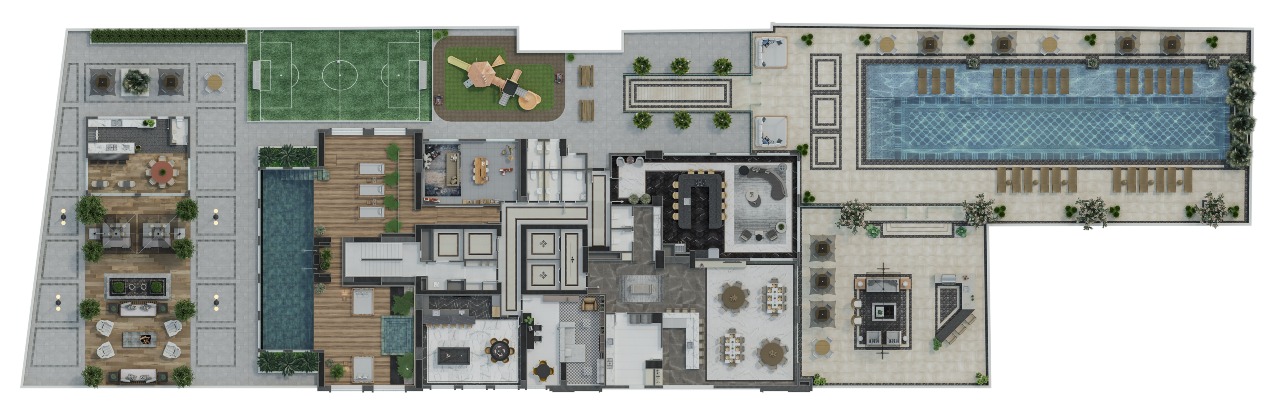 Foto do imóvel Apartamento à venda no Edifício L'atelier Concept Homes com 04 suítes 213,72 m² privativos, frente mar, em Meia Praia, Itapema/SC.