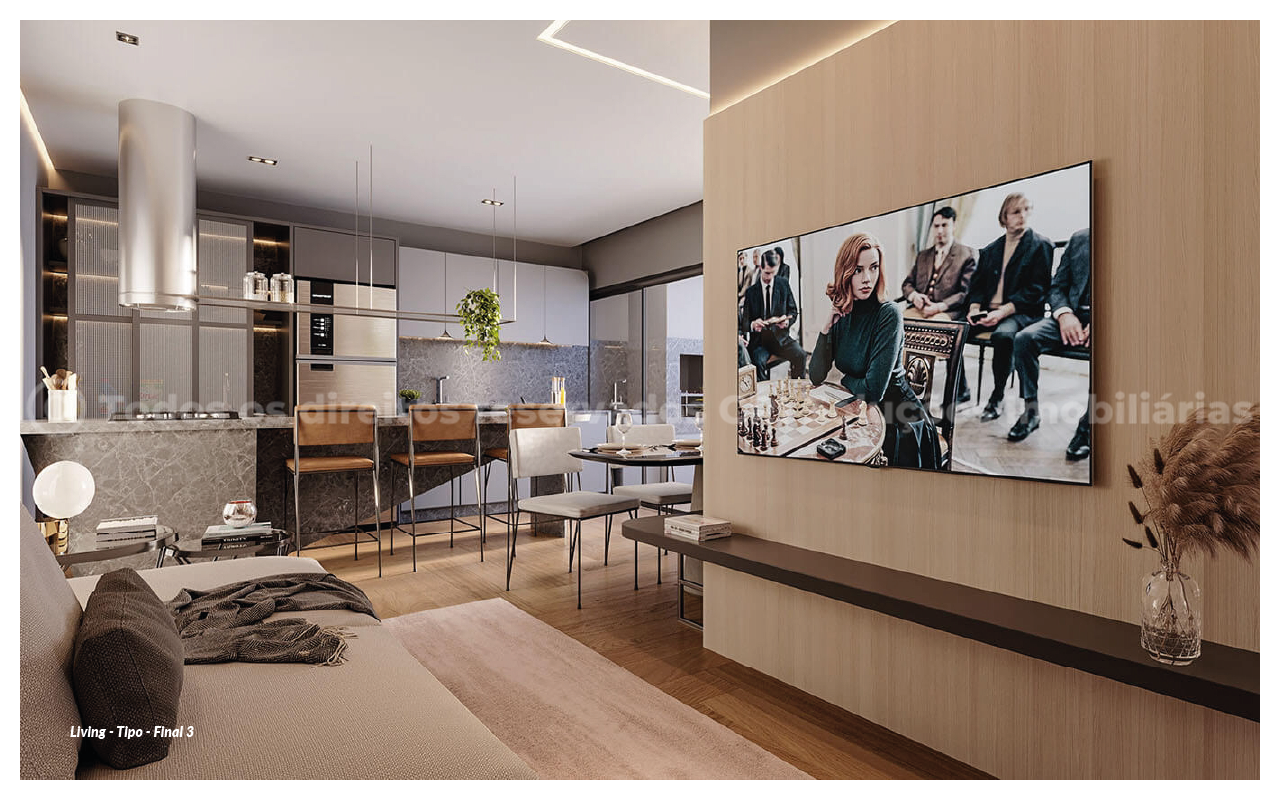Foto do imóvel Apartamento com 2 dormitórios no Edifício Pantai, Praia Brava Itajaí – Entrega em outubro de 2026