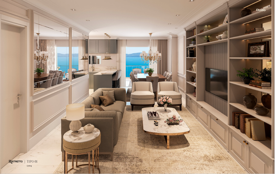 Foto do imóvel Apartamento com 4 Suítes Ristretto Residence no Canto da Praia em Itapema 