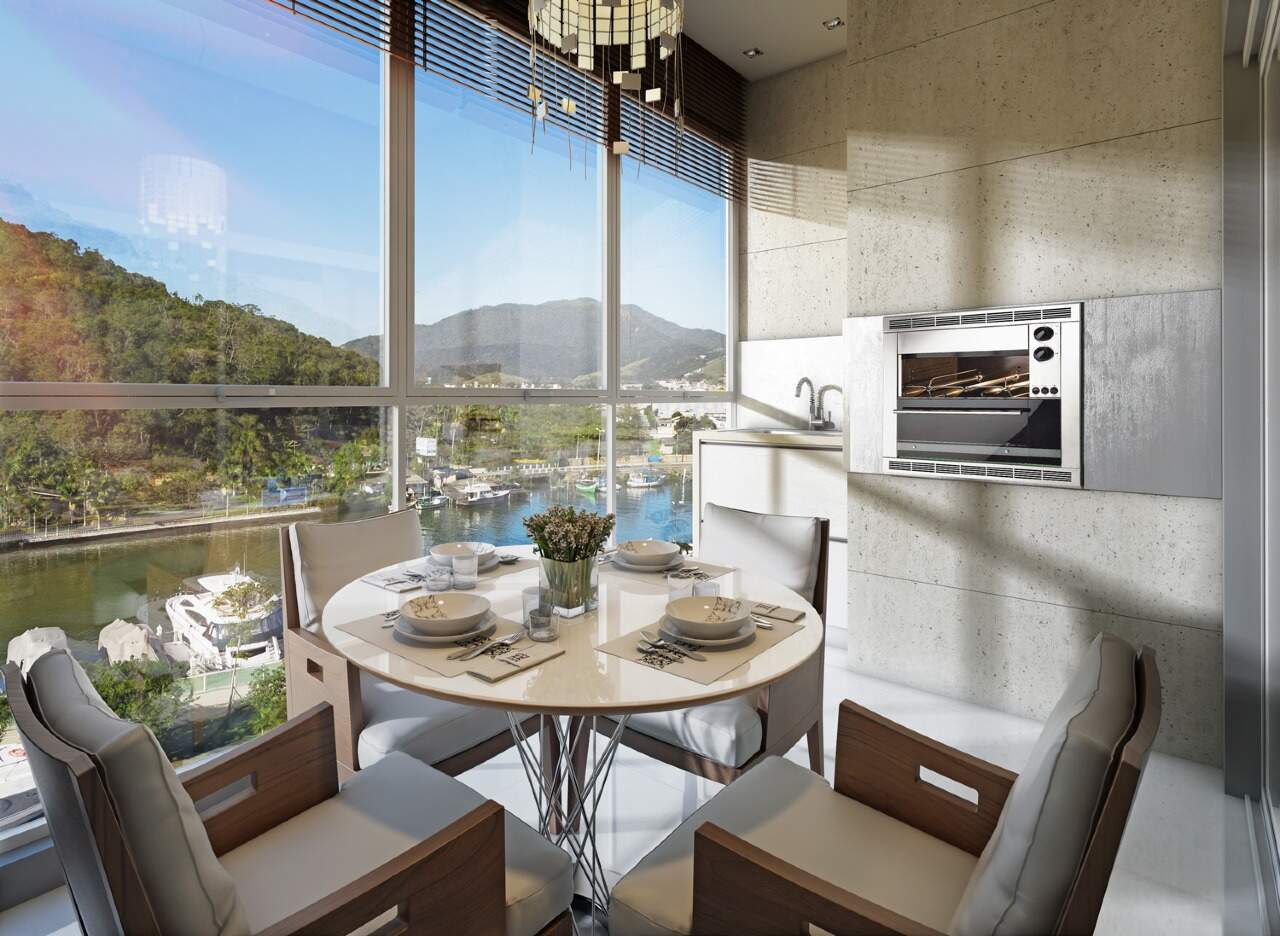 [Edificio] Apartamento à venda Yachthouse by Pininfarina: Varanda gourmet