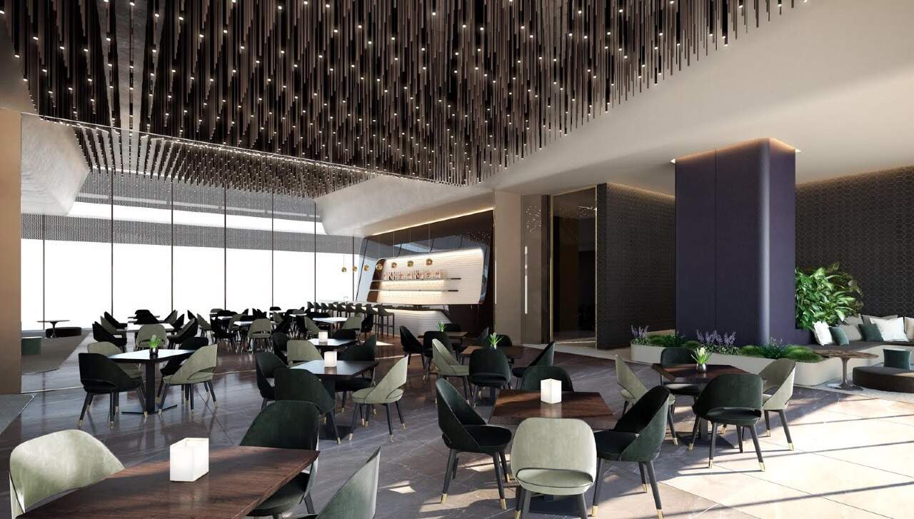 [Edificio] Apartamento à venda Yachthouse by Pininfarina: Salão de festas