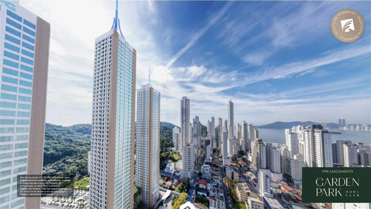 Foto do imóvel Apartamento na Planta com 03 suítes á venda no Edifício Garden Park em Balneário Camboriú