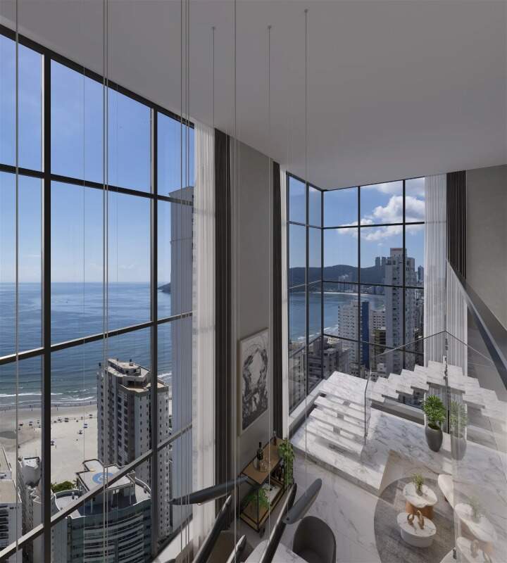 Foto do imóvel Apartamento Duplex na Planta de 04 Suítes á venda no Edifício Línea Living Concept em Balneário Camboriú
