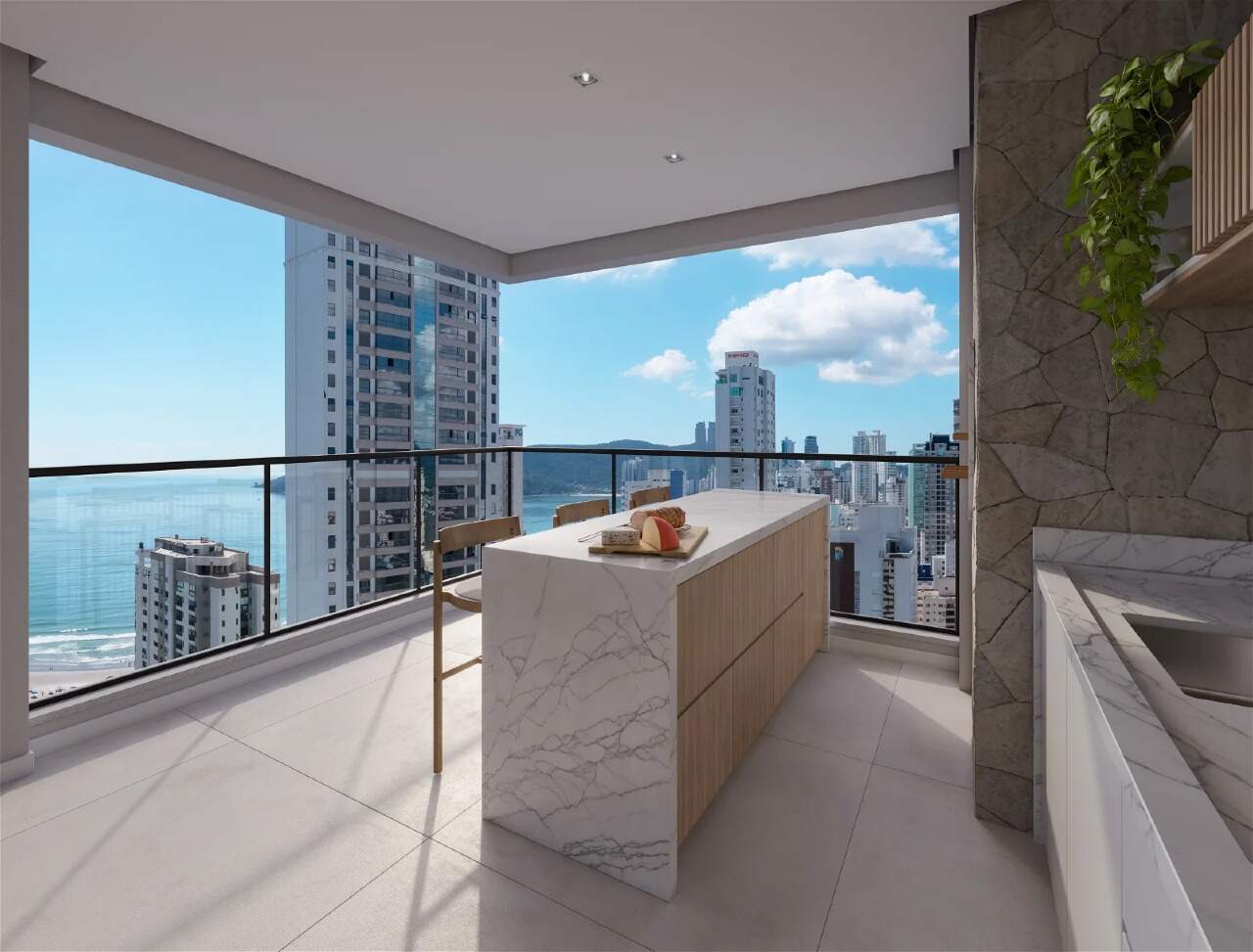 Foto do imóvel Apartamento Duplex na Planta de 04 Suítes á venda no Edifício Línea Living Concept em Balneário Camboriú