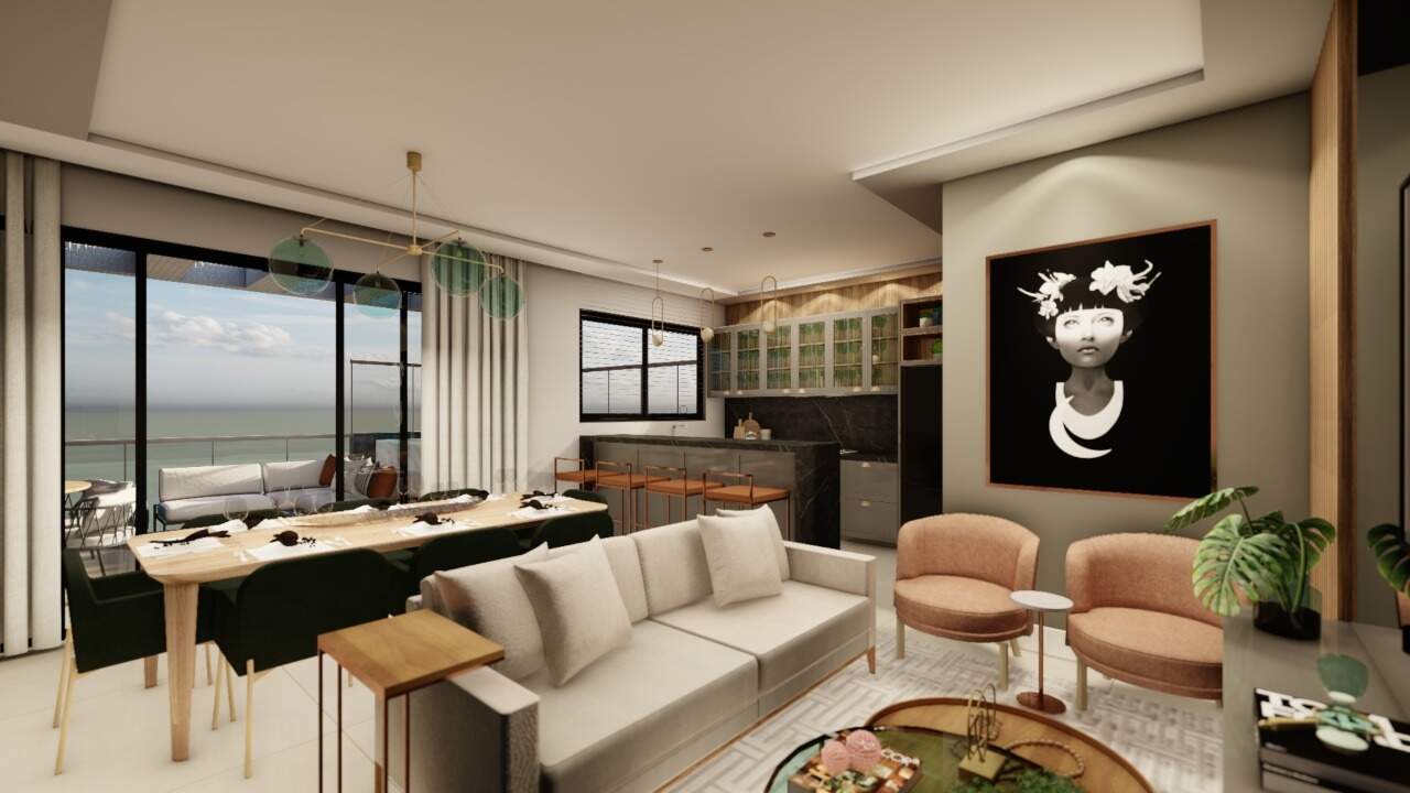Foto do imóvel Apartamento na planta no Brava Select Praia Brava Itajaí com 2 dormitórios e vista mar