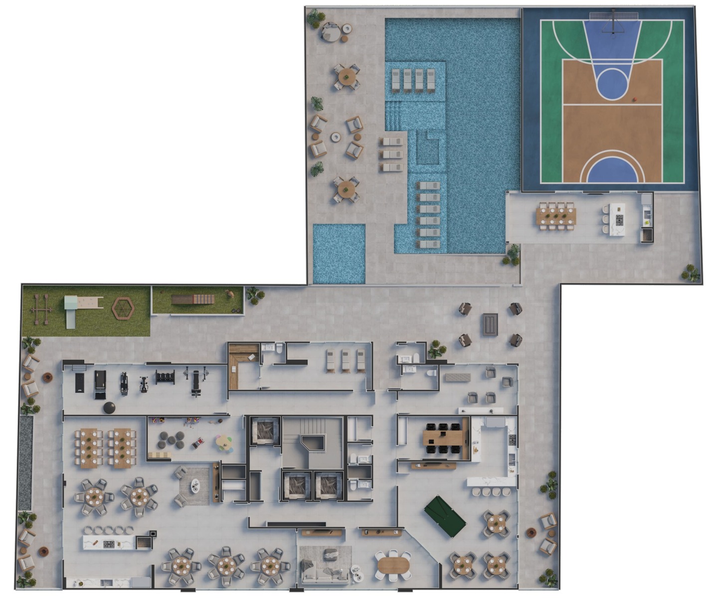 Apartamento com 3 suítes no Edifício Soho Village no Centro em Balneário Camboriú - Planta