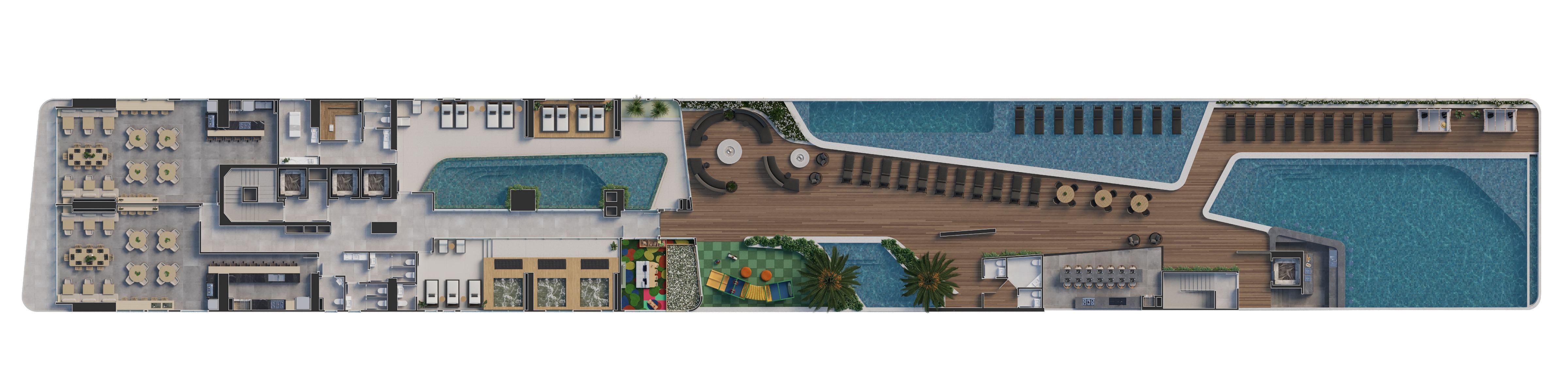 Apartamento com 4 suítes no edifício Legend Vila Rica na Meia Praia em Itapema - Planta