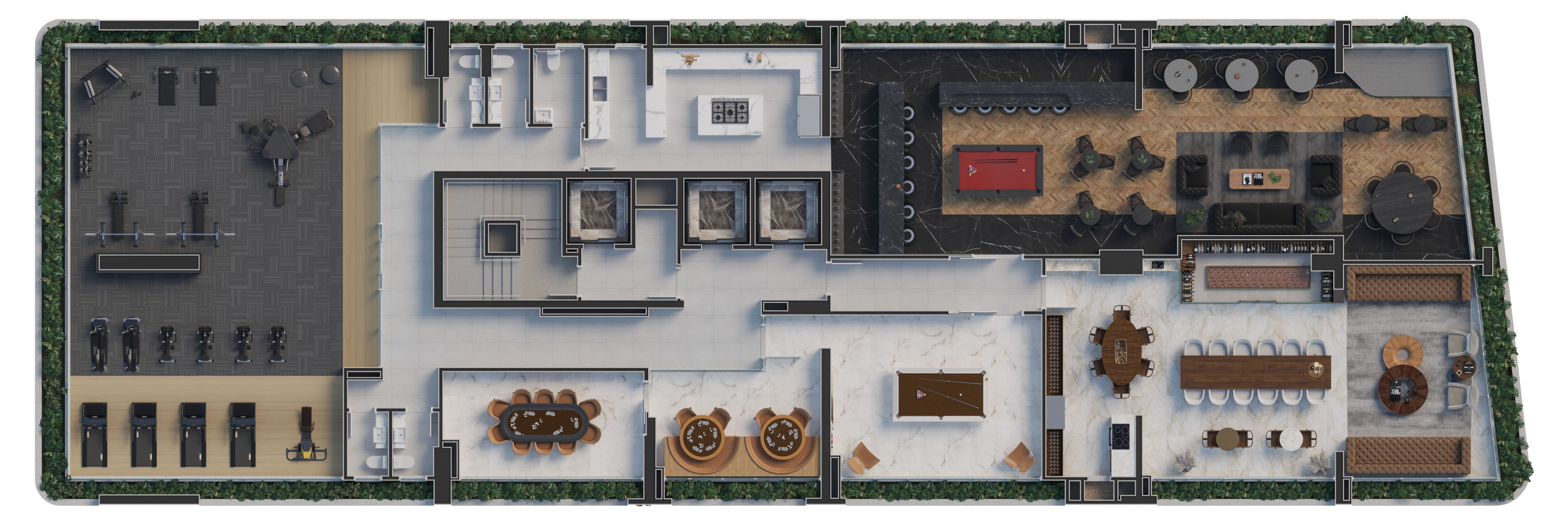 Apartamento com 4 suítes no edifício Legend Vila Rica na Meia Praia em Itapema - Planta