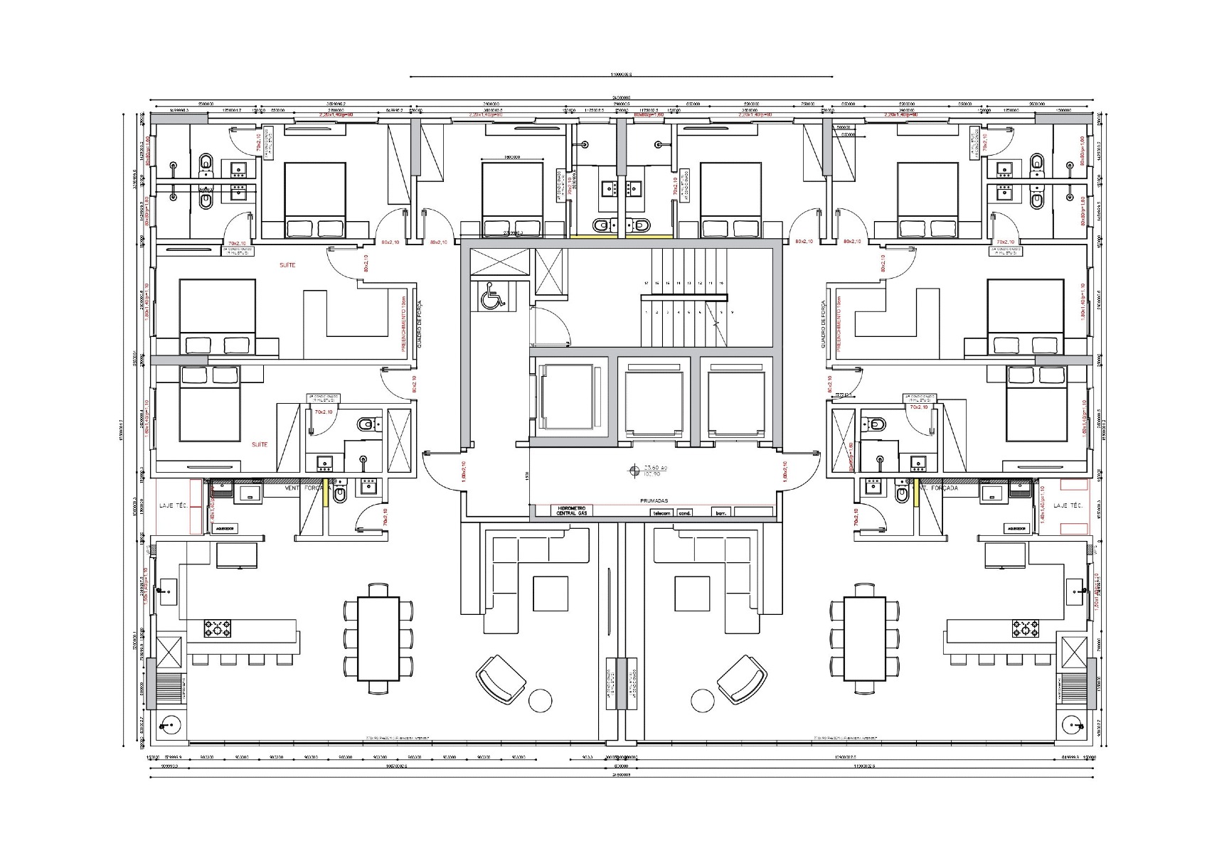 Apartamento com 3 suítes no edifício Grand Mistral na Meia Praia em Itapema - Planta
