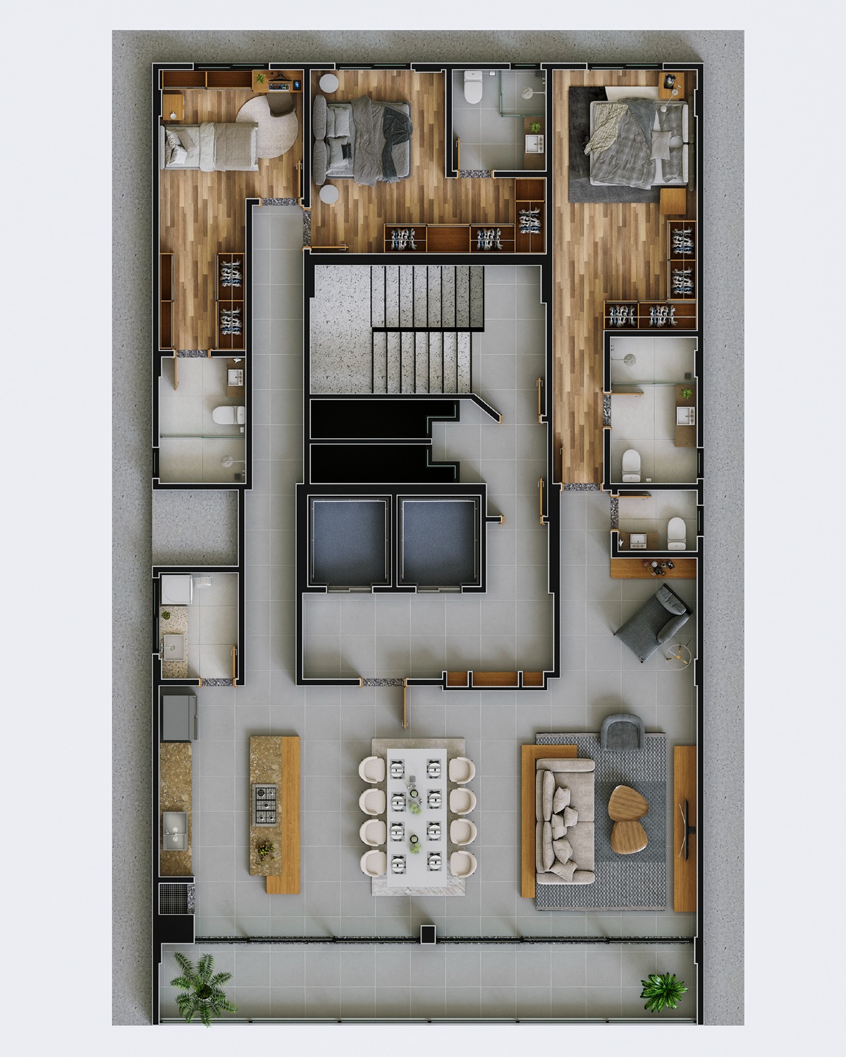 Apartamento com 3 Suítes no Edifício Lagom no Centro em Balneário Camboriú - Planta