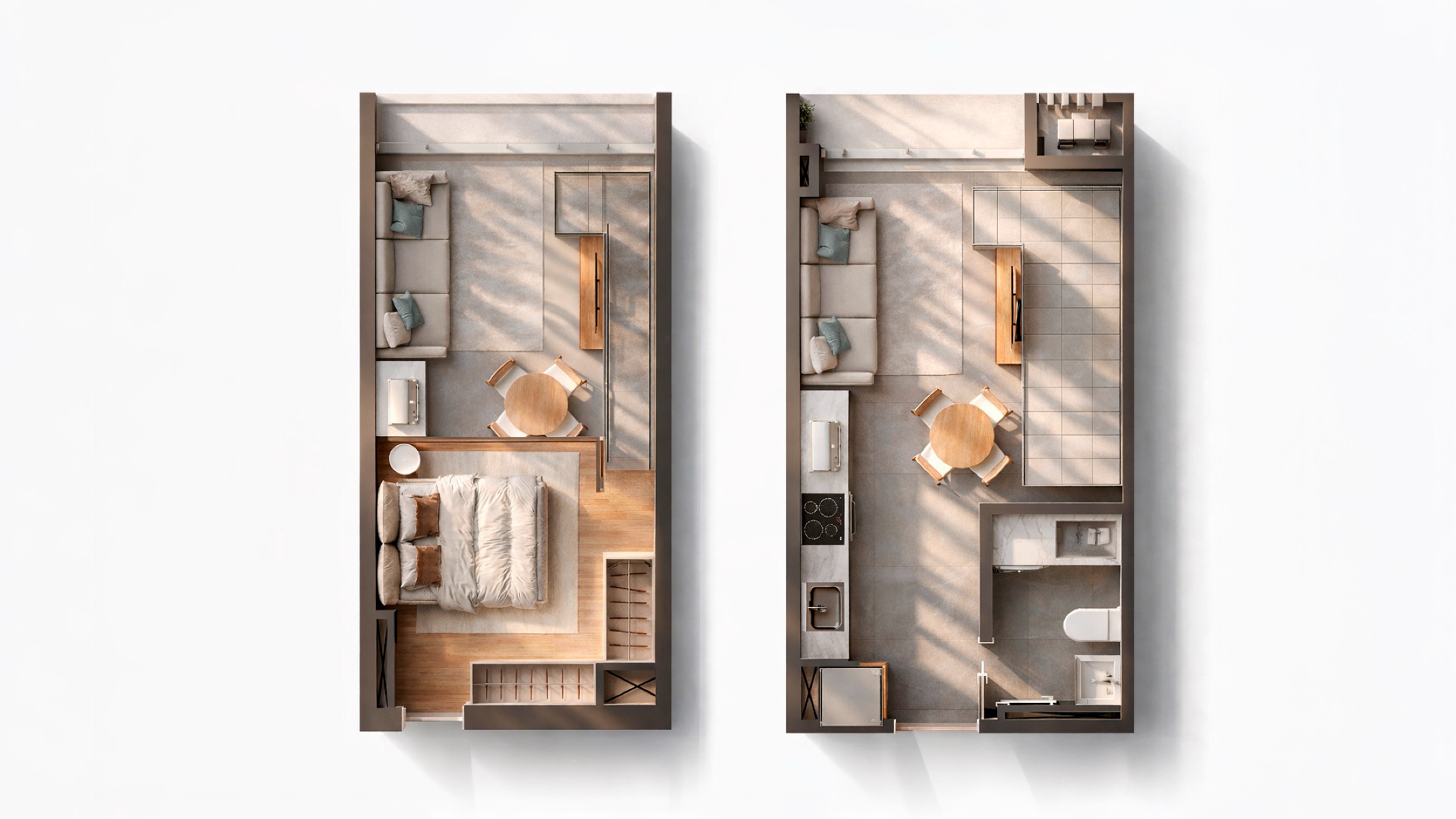 Loft duplex com 47 m² e sacada no VivaPark Porto Belo - Planta