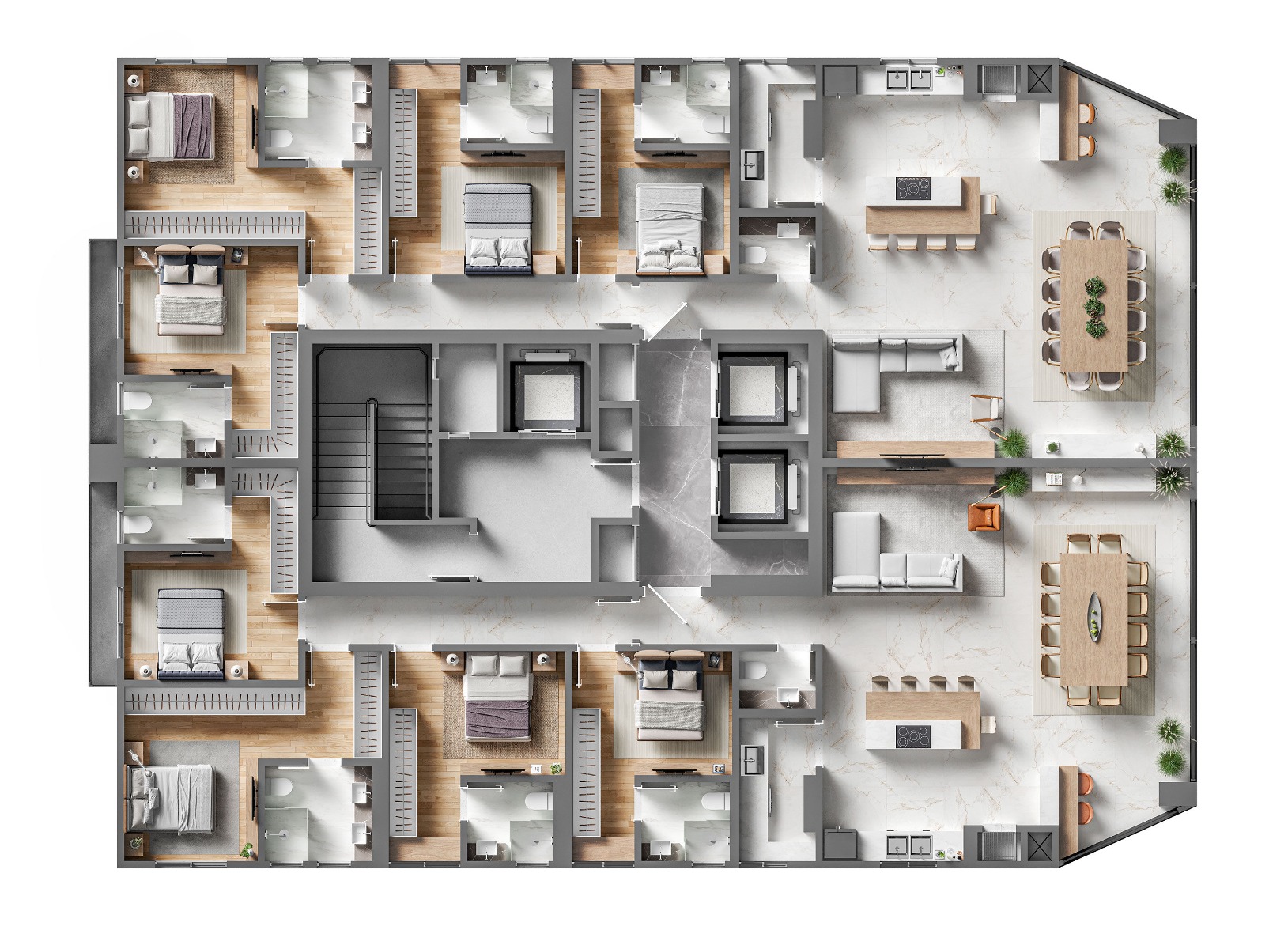 Apartamento com 4 Suítes no Edifício Avangard em Balneário Perequê, Porto Belo - Planta