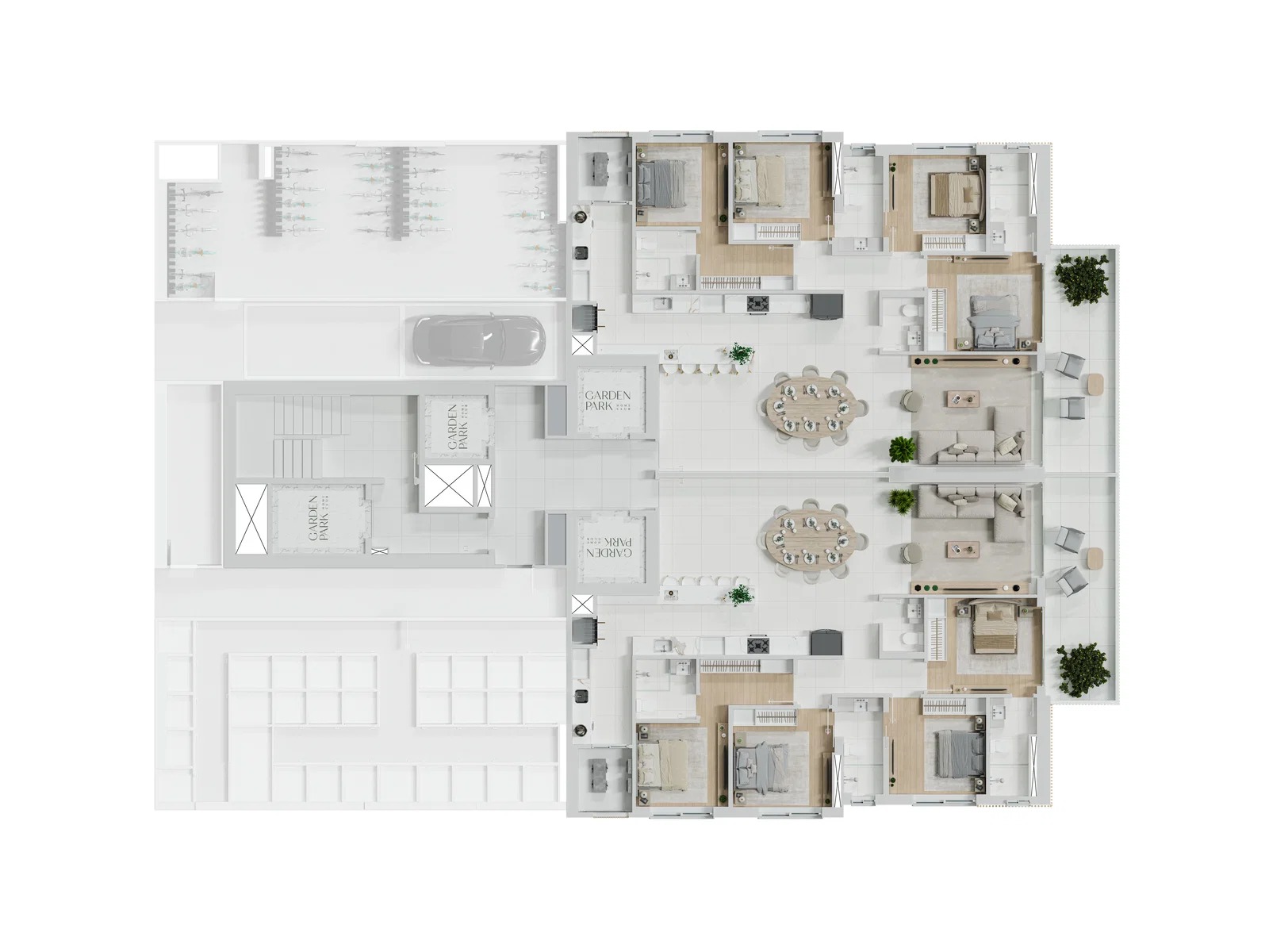 Apartamento com 3 quartos no Garden Park Home Club em Pioneiros Balneário Camboriú - Planta