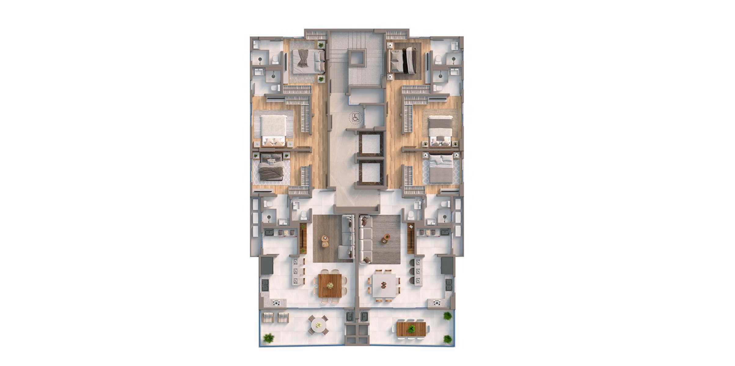 Apartamento com 3 suítes no Residencial Classic 236 na Meia Praia em Itapema - Planta