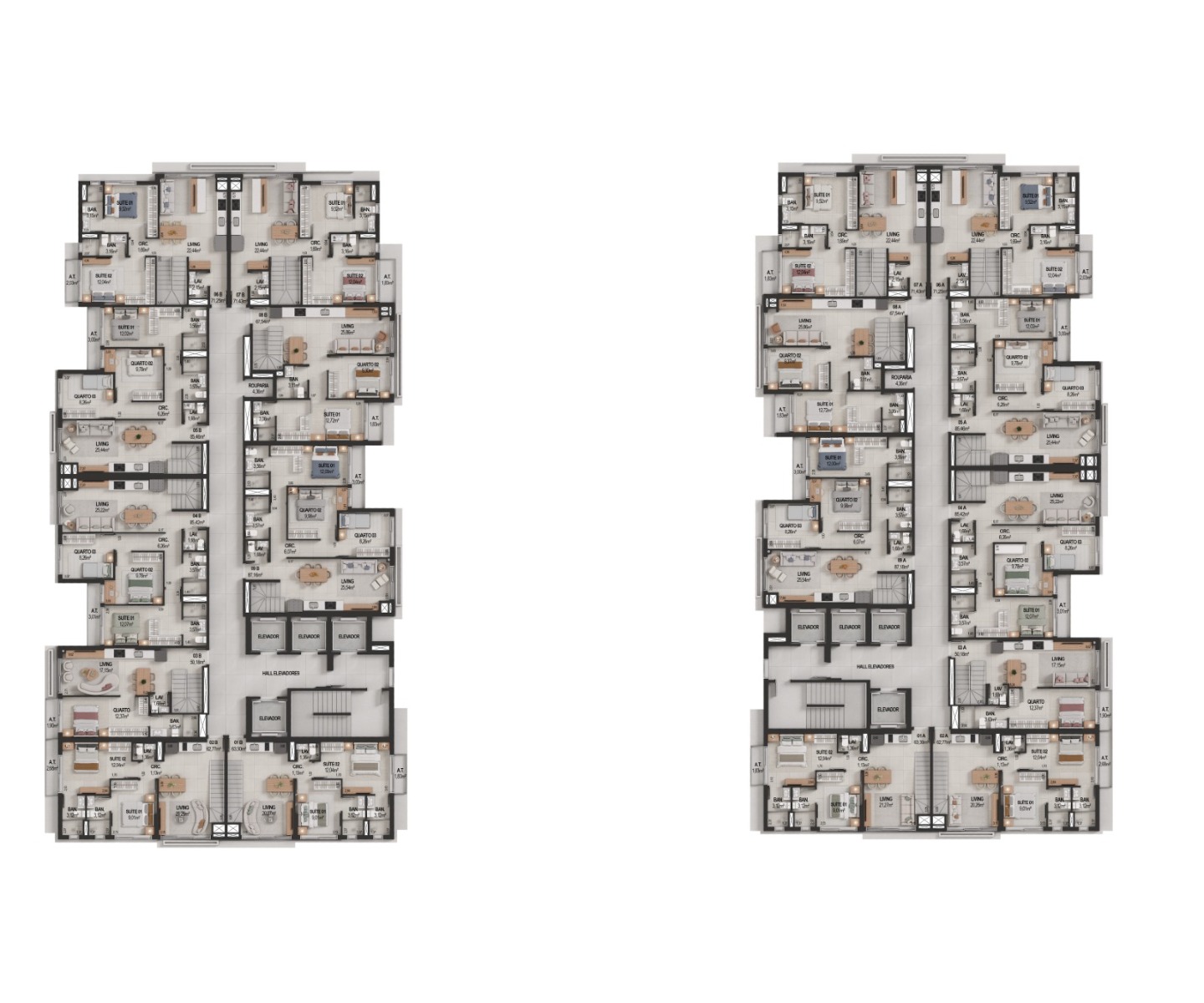 Apartamento Duplex com 2 Suítes no edifício It’s no bairro Casa Branca em Itapema - Planta