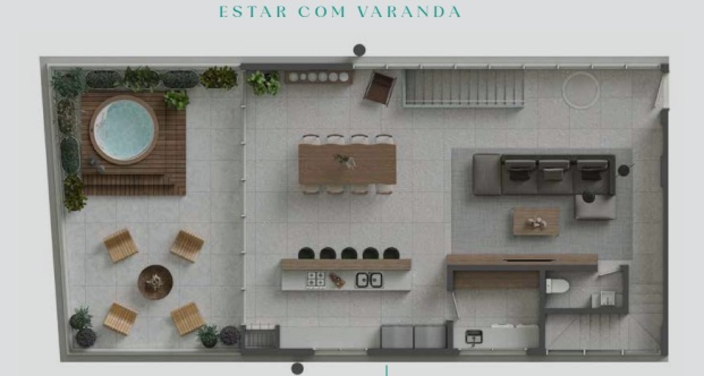 Cobertura Triplex com 04 suítes no Sense na Praia Brava, Itajaí - Planta